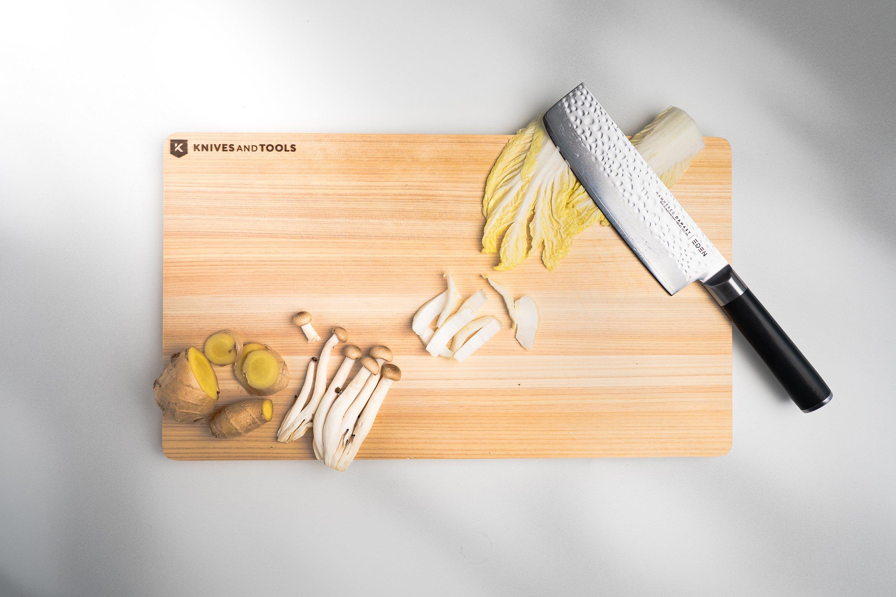 Knivesandtools Hinoki Cutting Board, snijplank hinokihout 42 x 24