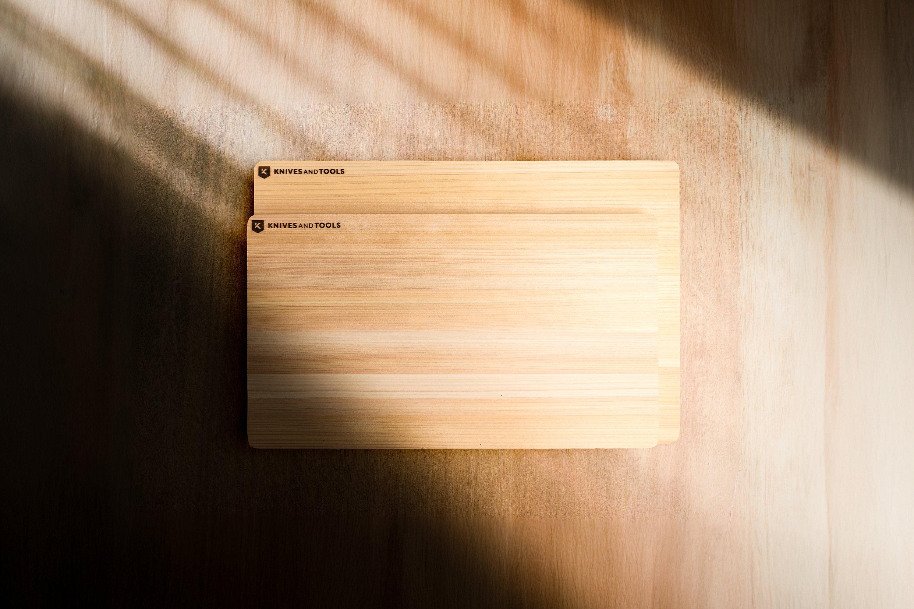 Knivesandtools Hinoki Cutting Board, snijplank hinokihout 42 x 24