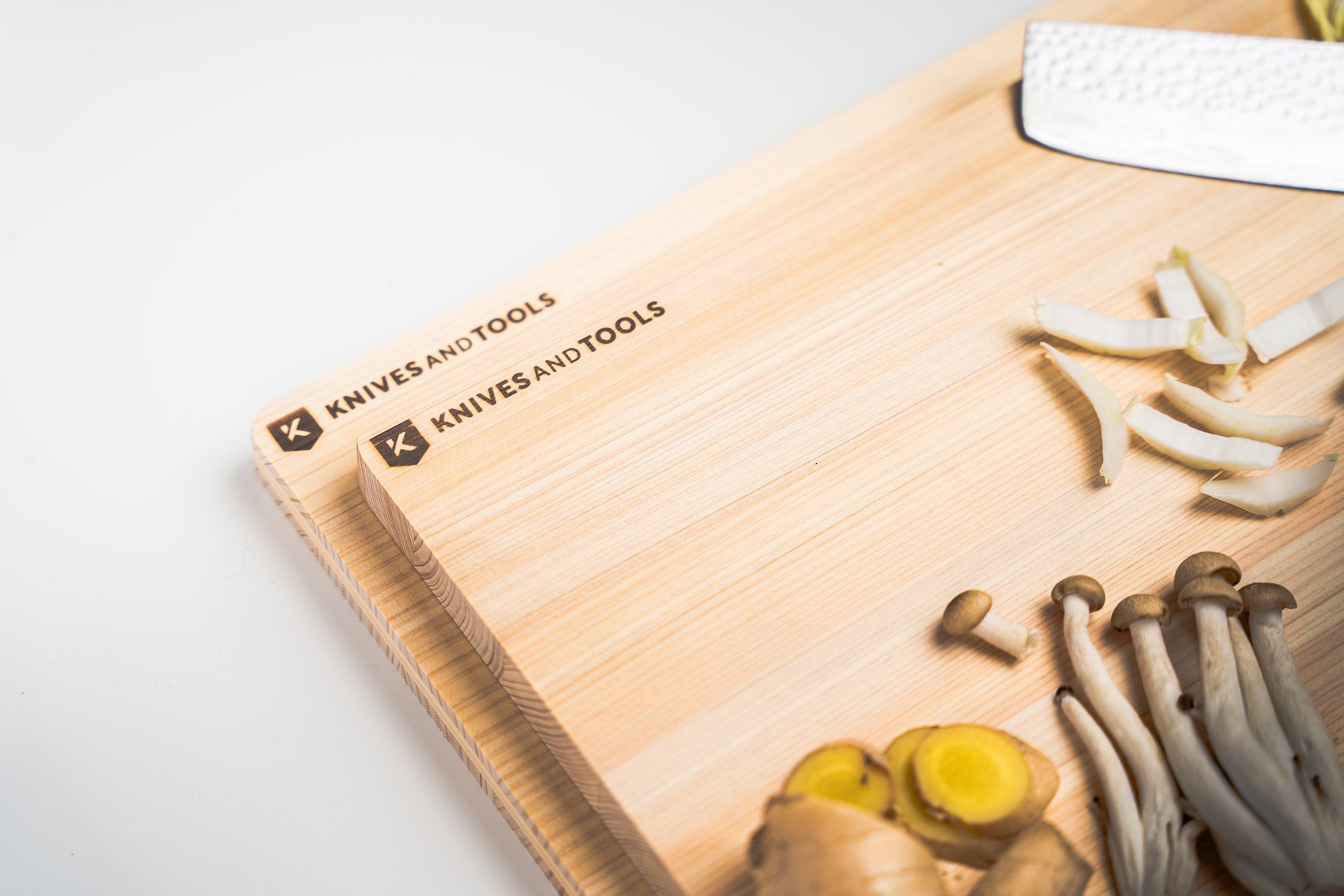 Knivesandtools Hinoki Cutting Board, snijplank hinokihout 42 x 24