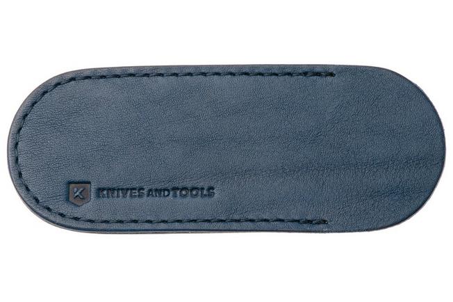 Image for Knivesandtools Leather Sheath, Dark Blue, Large, sheath