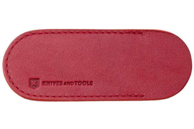 Afbeelding voor Knivesandtools Leather Sheath, Oxblood Red, Small, schede