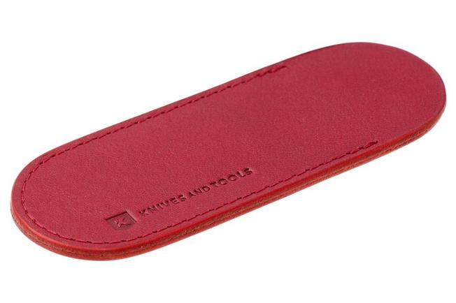Afbeelding voor Knivesandtools Leather Sheath, Oxblood Red, Small, schede