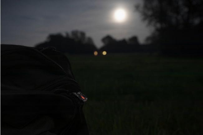 Afbeelding voor Knivesandtools Tritium Bivvy Zip Marker, Red, tweedelig, lichtgevende sleutelhanger