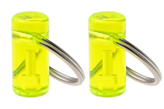 Afbeelding voor Knivesandtools Tritium Bivvy Zip Marker, Tinted Green, tweedelig, lichtgevende sleutelhanger