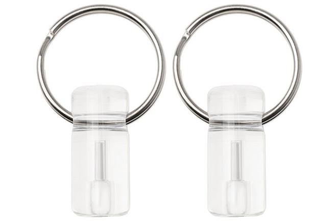 Afbeelding voor Knivesandtools Tritium Bivvy Zip Marker, White, tweedelig, lichtgevende sleutelhanger