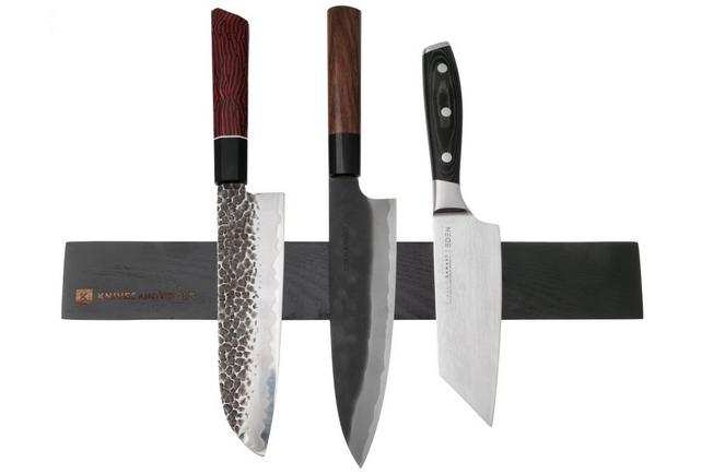 Afbeelding voor Knivesandtools Magnetic Knife Strip MKH104-40 Ash Black, messenmagneetstrip, 40 cm