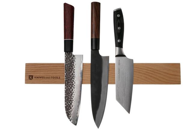 Afbeelding voor Knivesandtools Magnetic Knife Strip MKH105-40 Oak, messenmagneetstrip, 40 cm
