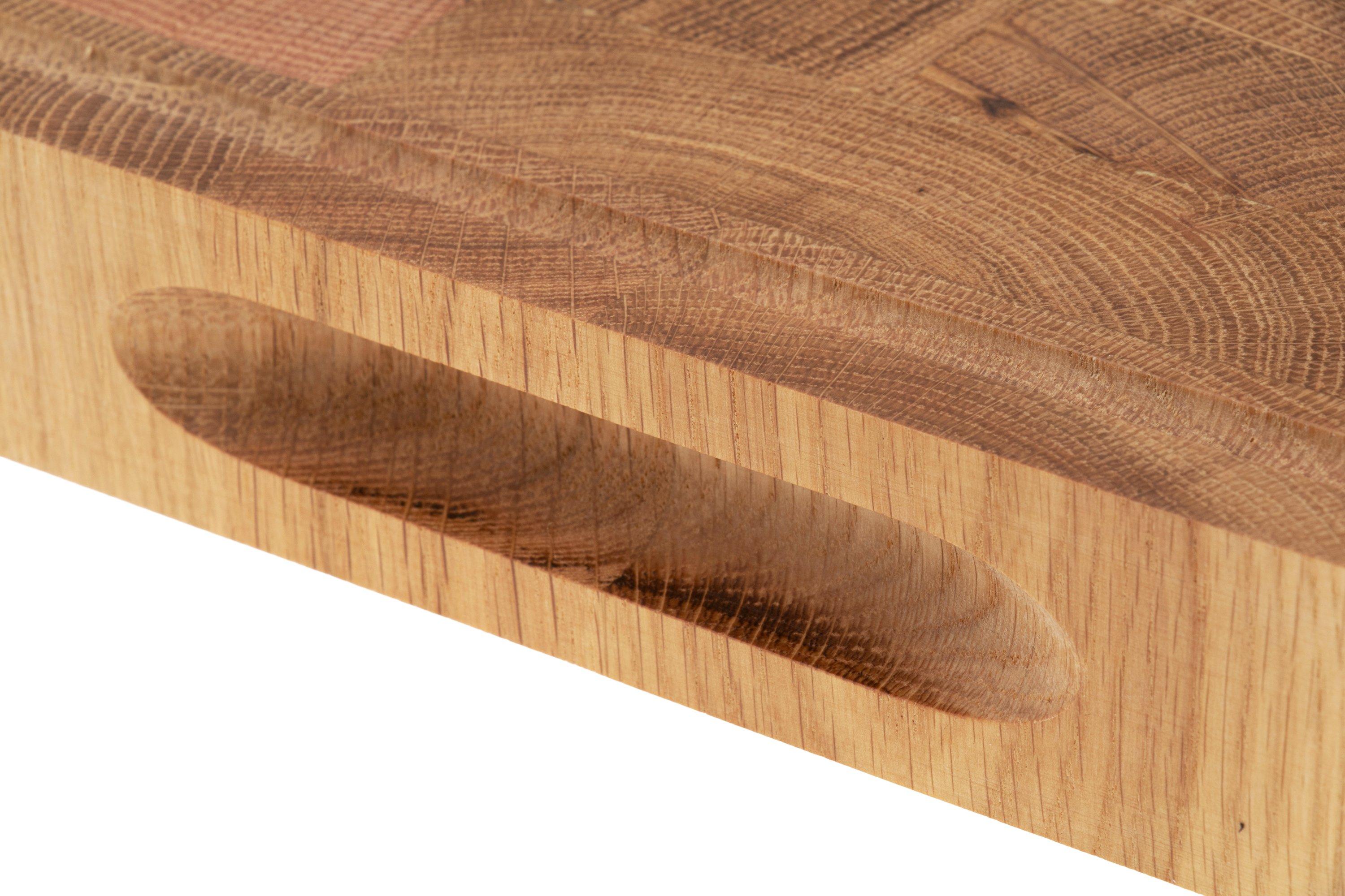 Grande Planche à Découper En Chêne - Bout De Boucher - Rainurée - Fabriquée Aux USA (16.5" X 10.75")