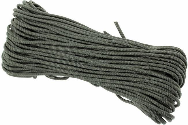 550 Paracord type III, color: Foliage Green, 100 ft