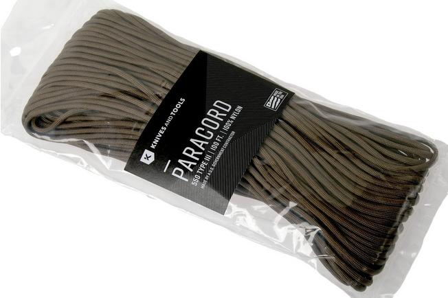 550 Paracord Typ Iii Farbe Coyote Braun 100ft 30 48 M Gunstiger Shoppen Bei Knivesandtools At