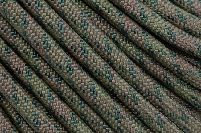 550 Paracord type III, Colour: Wetland Camo, 100ft (30,48 m)