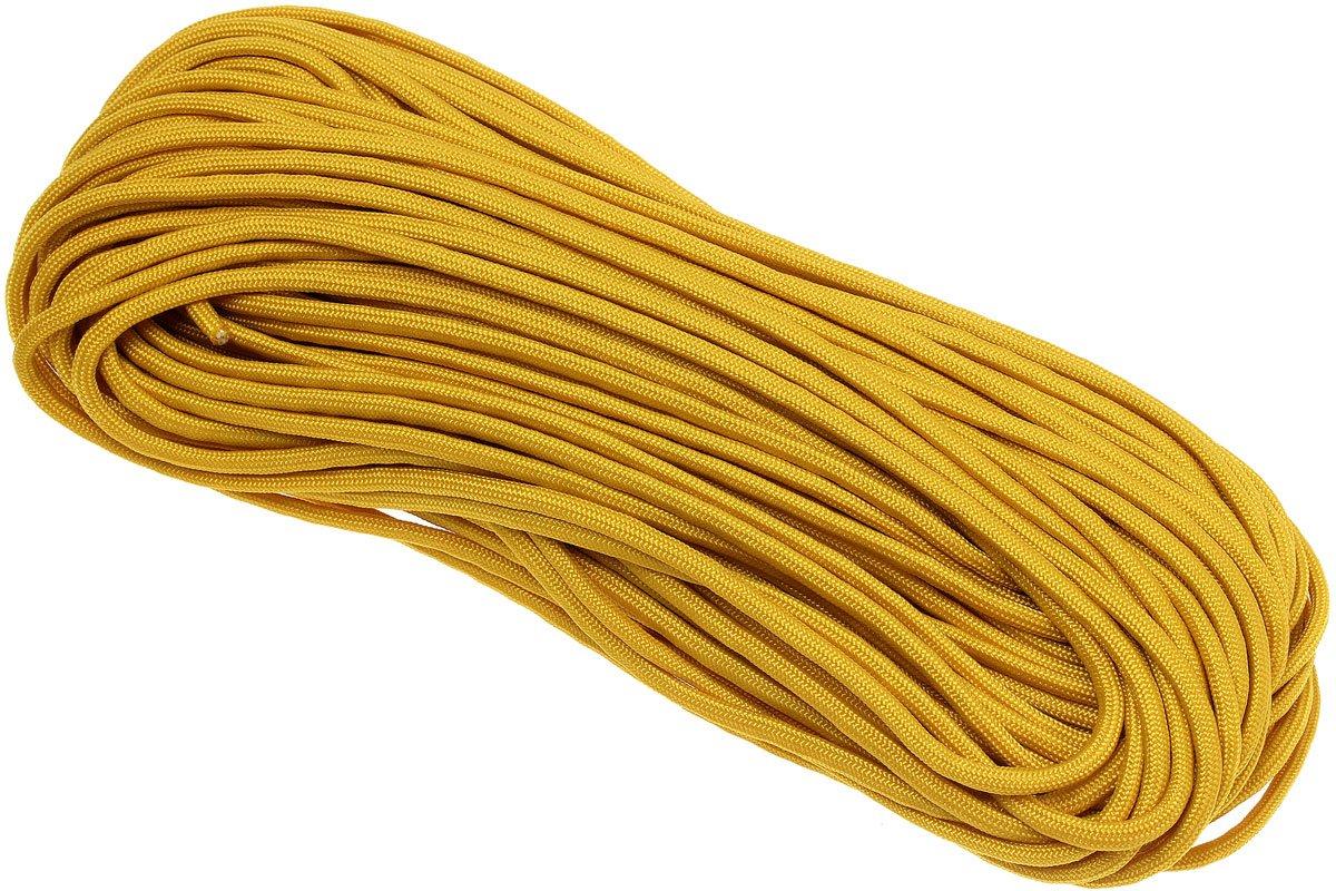 550 Paracord type III, Colour: Yellow/Gold, 100ft (30,48 m)
