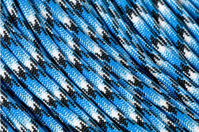 Knivesandtools 550 paracord type III, colour: blue snake, 100 ft