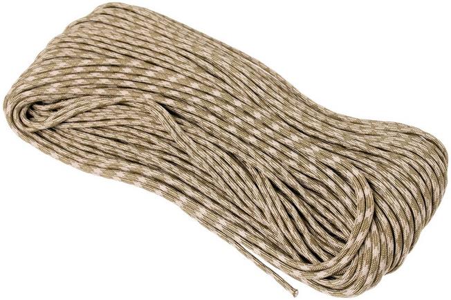 TYPE III 550 PARACORD TAN BROWN - Bushcraft Spain