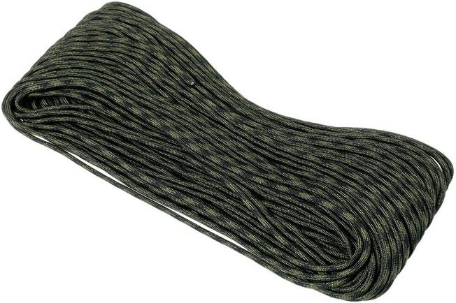 550 Paracord type III, Colour: Green, 100ft (30,48 m