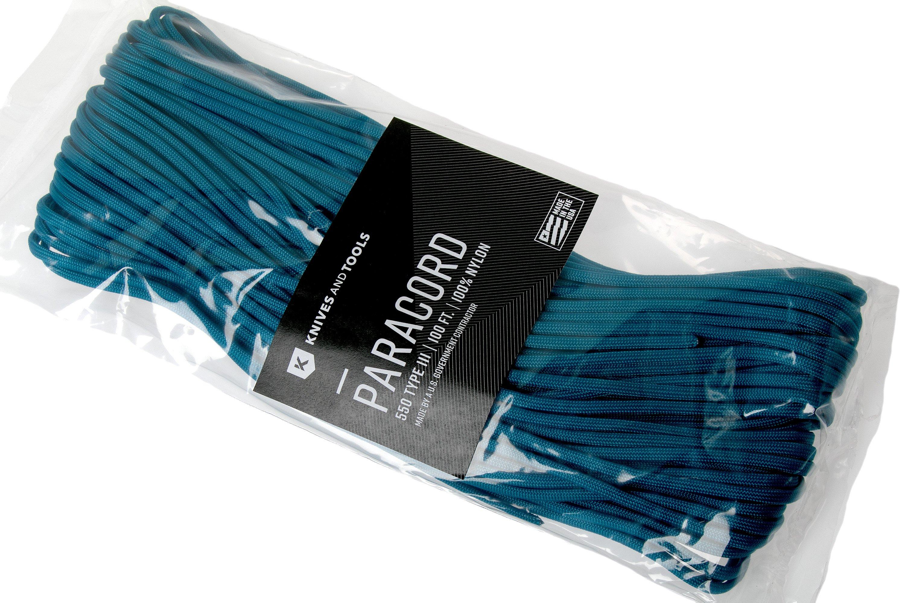 Paracorde Planet Parachute Cordon 550 Paracorde Type III 7 brins – La plus grande Sélection de parachute, 100 Feet