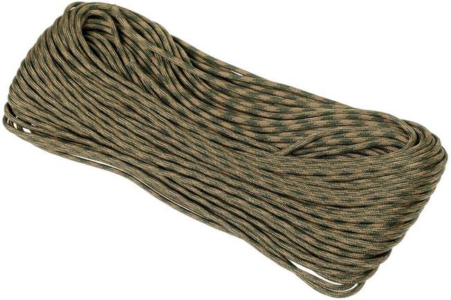 Knivesandtools 550 paracord type III, colour: coyote & olive drab