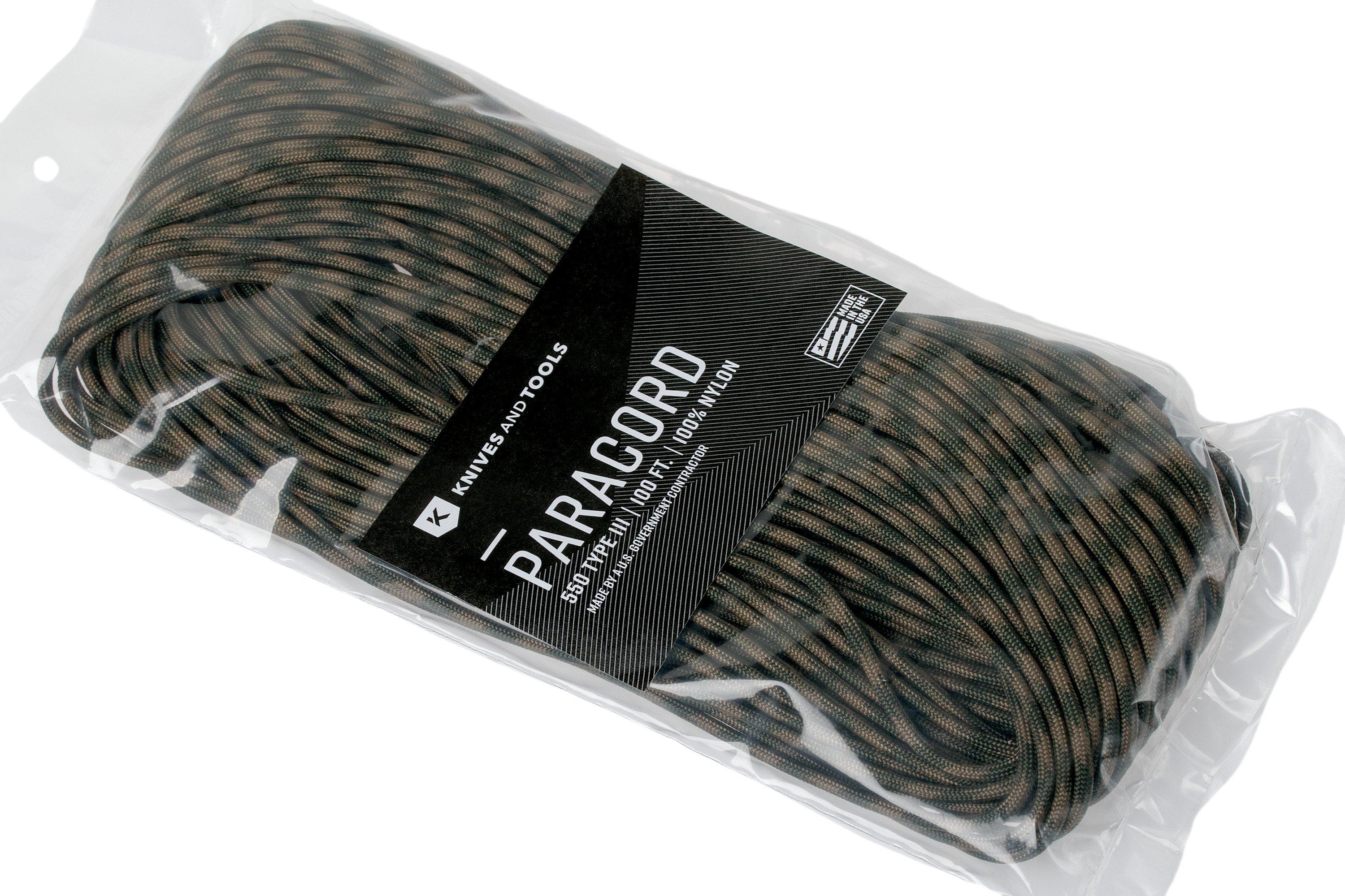 Plata Gris 550 Paracord 550 Type III (30 meters)