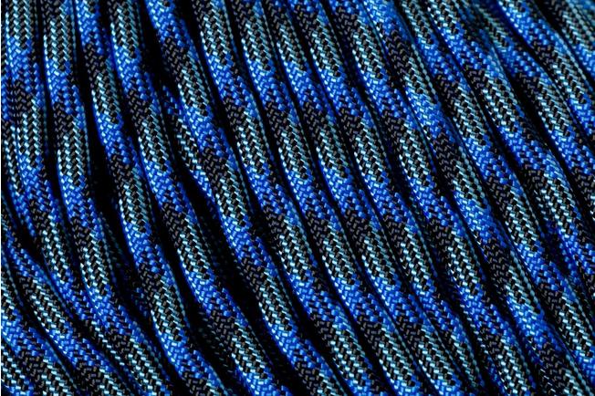 Knivesandtools 550 paracord type III, colour: navy camo, 100 ft (30.48 m)