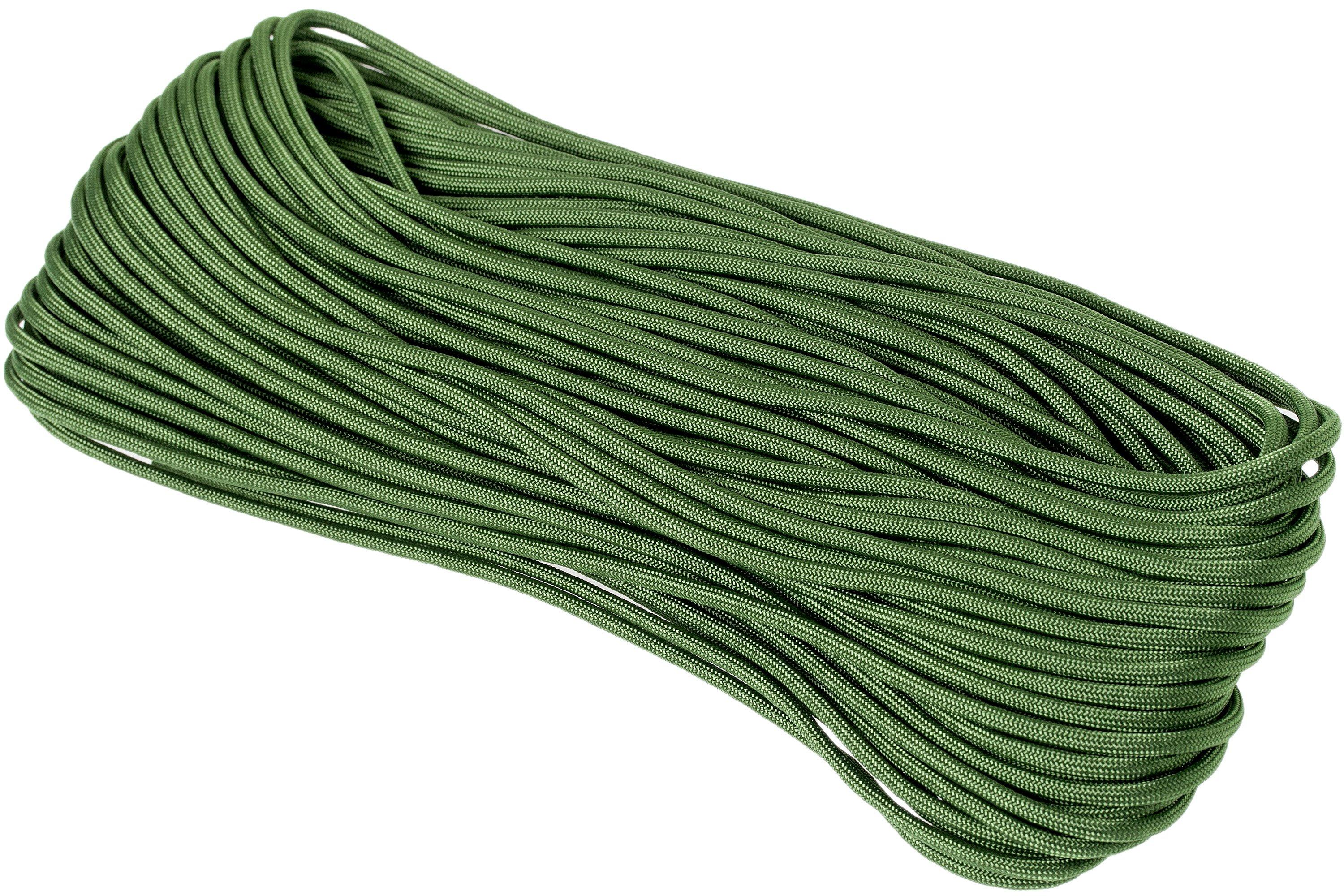 Corda Paracord Elwood 100 Piedi – Verde Fogliame, 550 Libbre, 7 Fili, Per Campeggio E Sopravvivenza