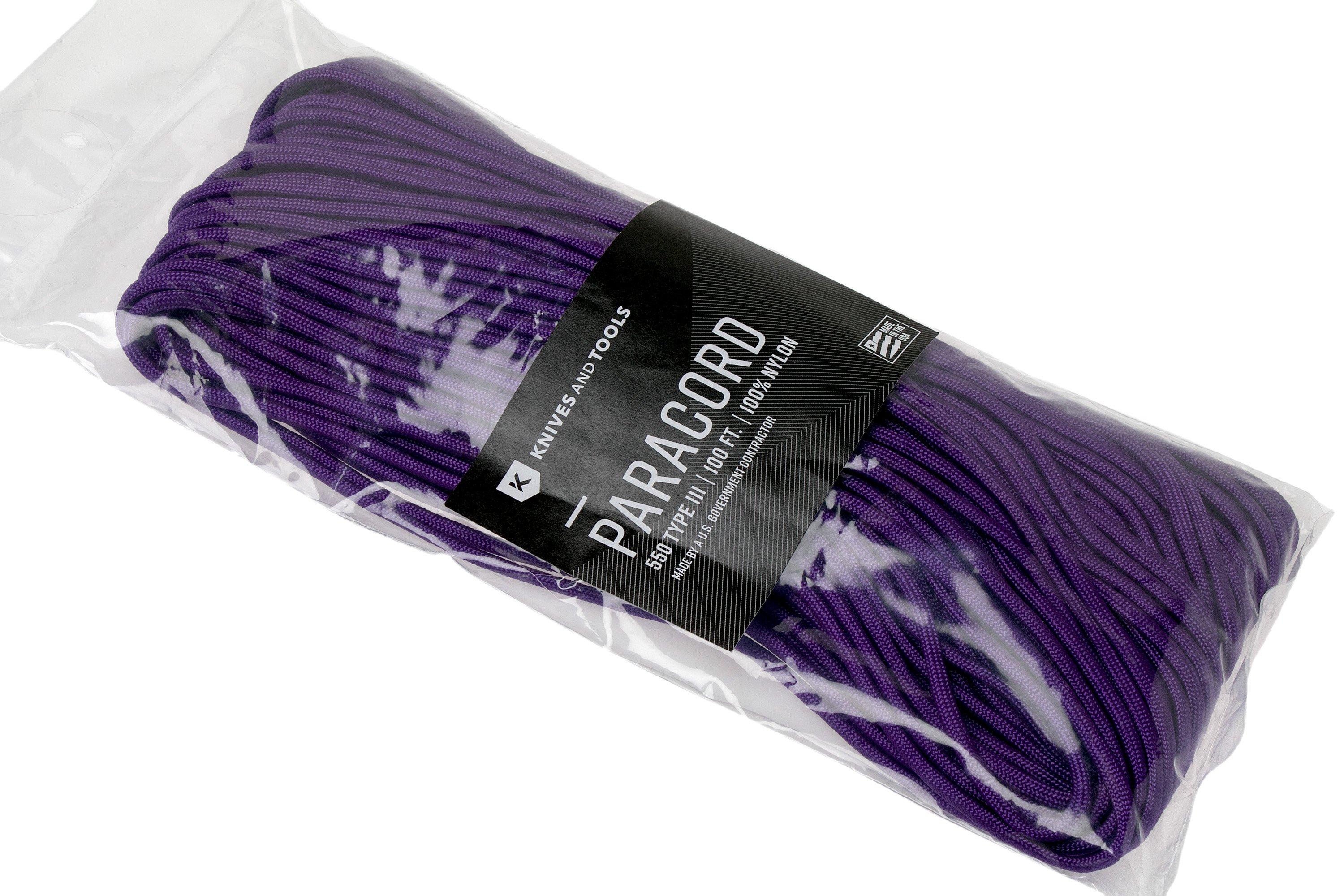 Corda de paraquedas paracord 550 de 25/50/pés, cor... - Vicedeal