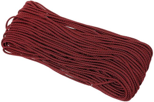 550 Paracord type III, Colour: Red, 100ft (30,48 m)