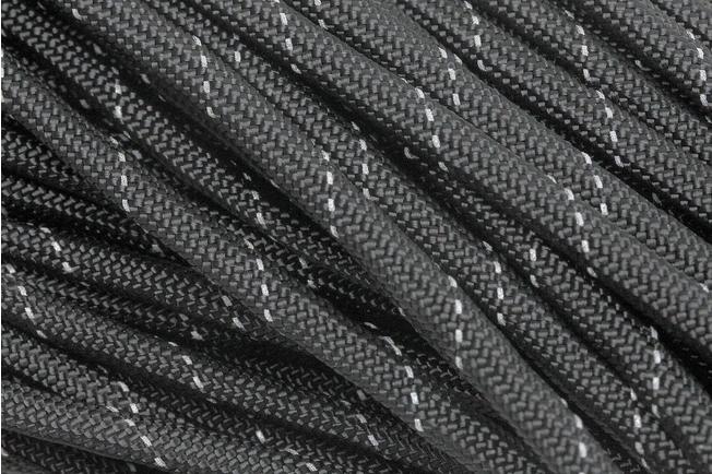 Bild für 550 Paracord Typ III, Farbe: Black w/ Reflective Grey, 100ft (30,48 m)