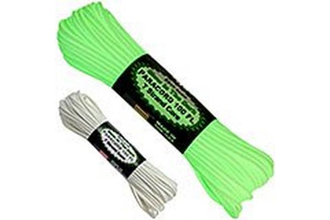 350 Paracord type III, Colour: Glow in the Dark, 100ft (30,48 m)