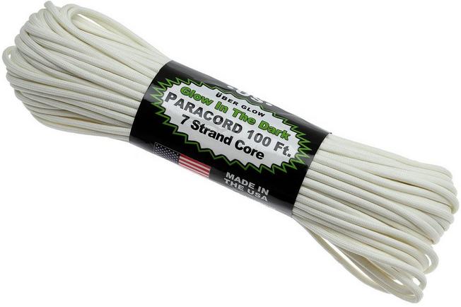 350 Paracord type III, Colour: Glow in the Dark, 100ft (30,48 m)