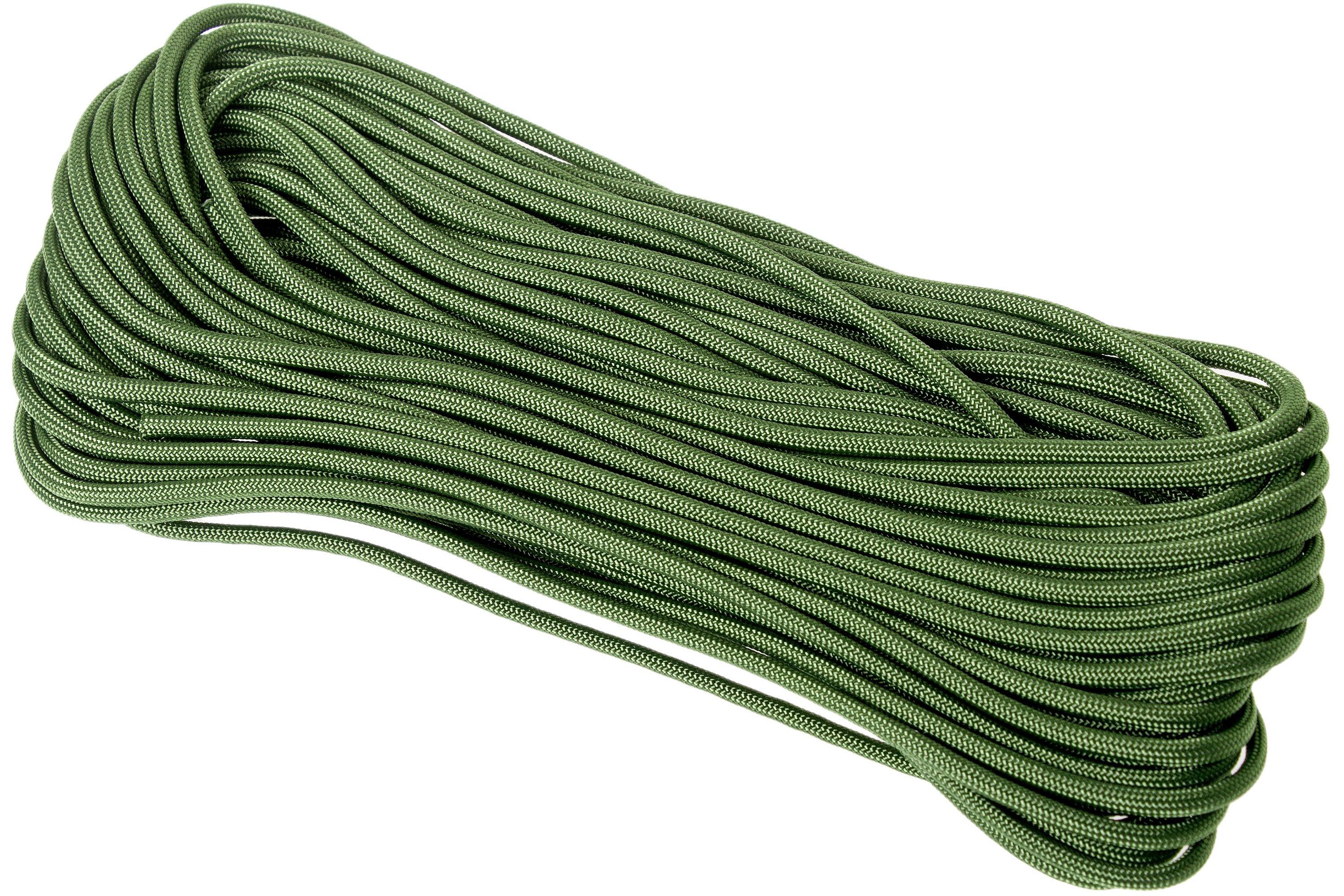 Knivesandtools 550 paracord type III, cor: fern 483, 50 ft (15.24 m ...