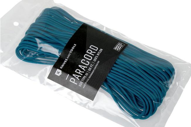 Knivesandtools 550 paracord type III, couleur : royal blue, 50 ft