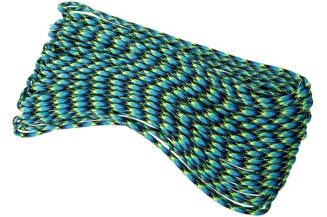 Bored Paracord Brand 550 lb Type III Paracord - Teal 50 Feet 