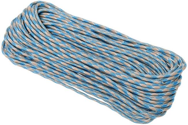 Knivesandtools 550 paracord type III, colour: blue snake, 100 ft (30.48 m)