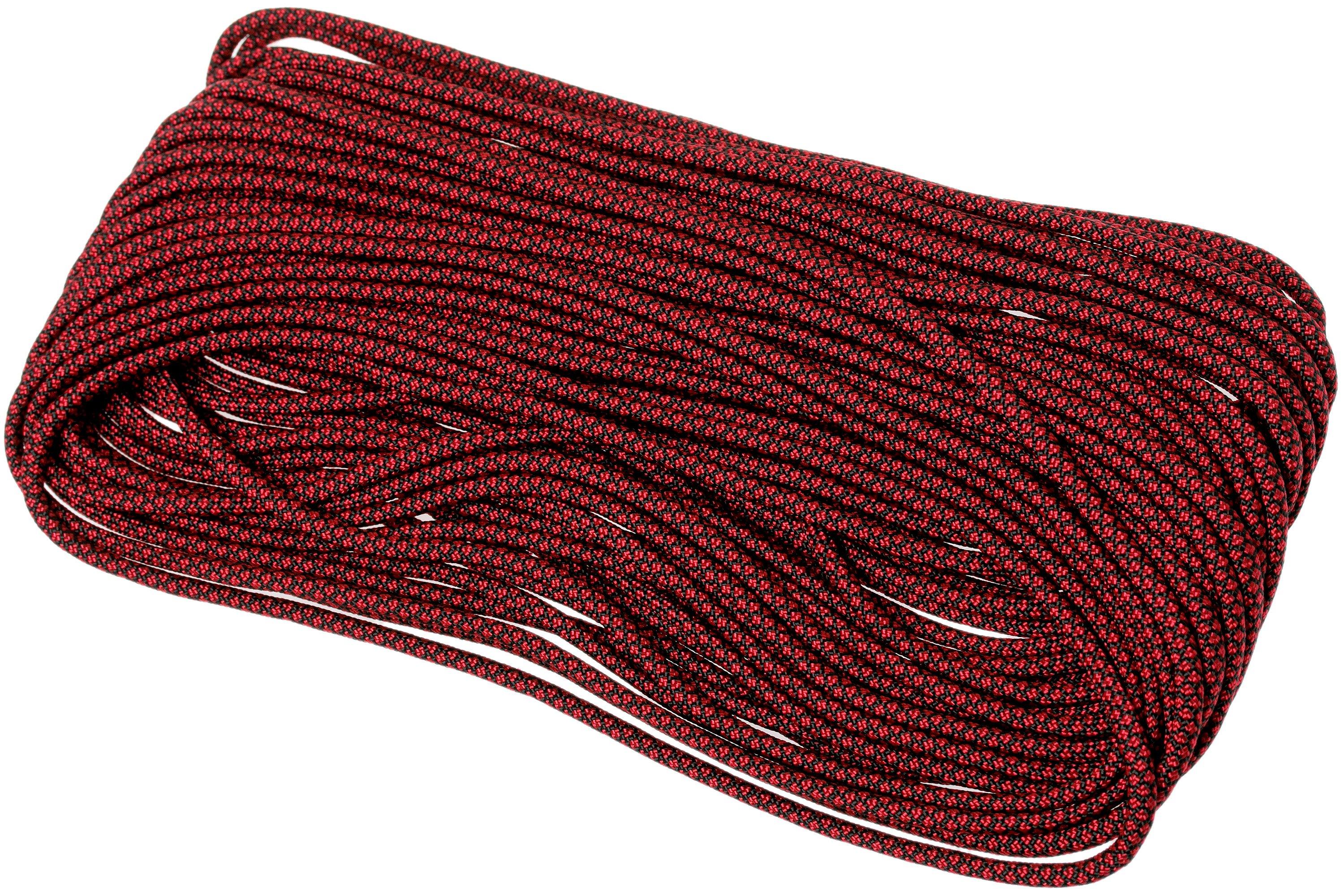 Knivesandtools 550 paracord type III, colour: imperial red diamond, 50 ...