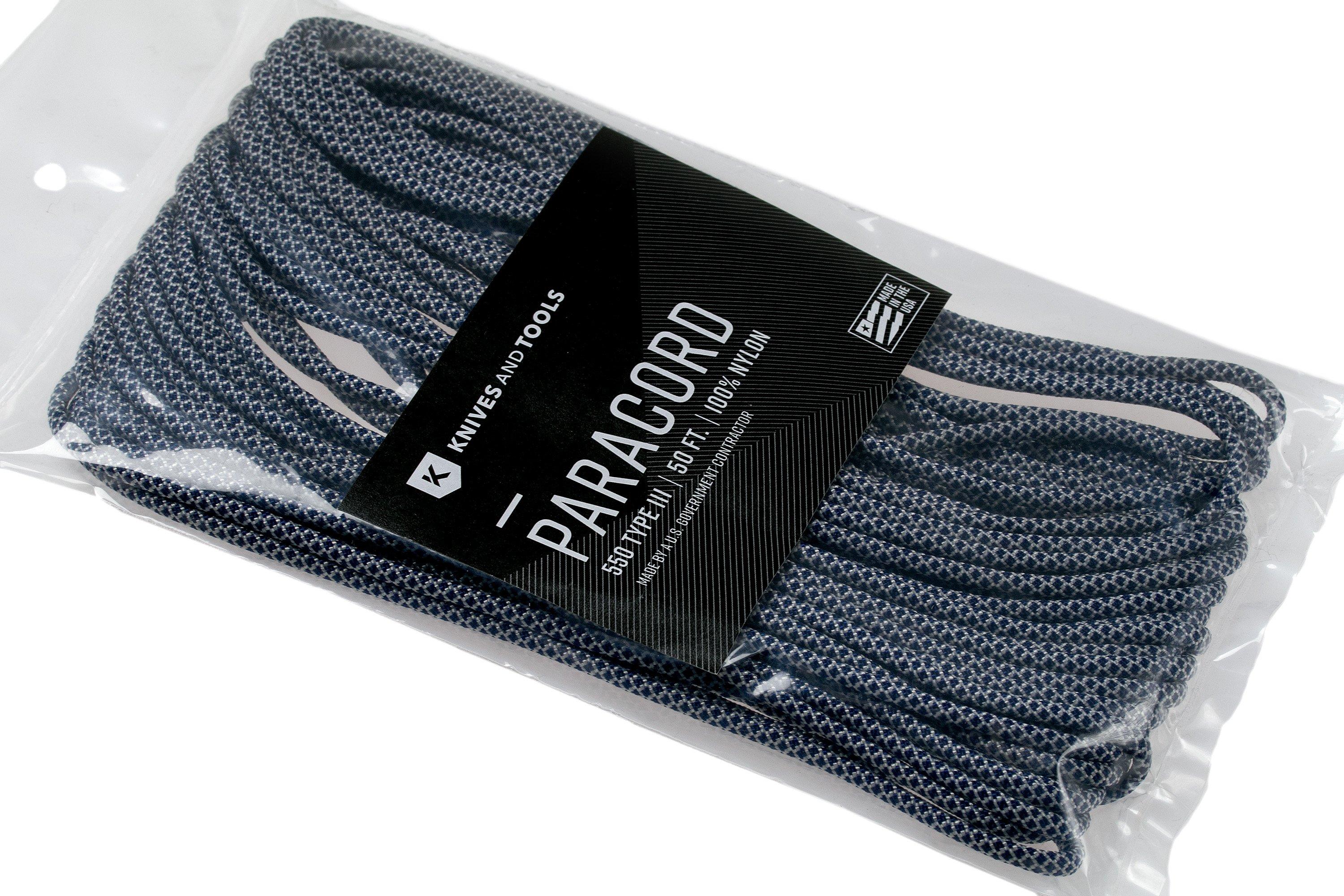 Knivesandtools 550 paracord type III, colour: cream with midnight