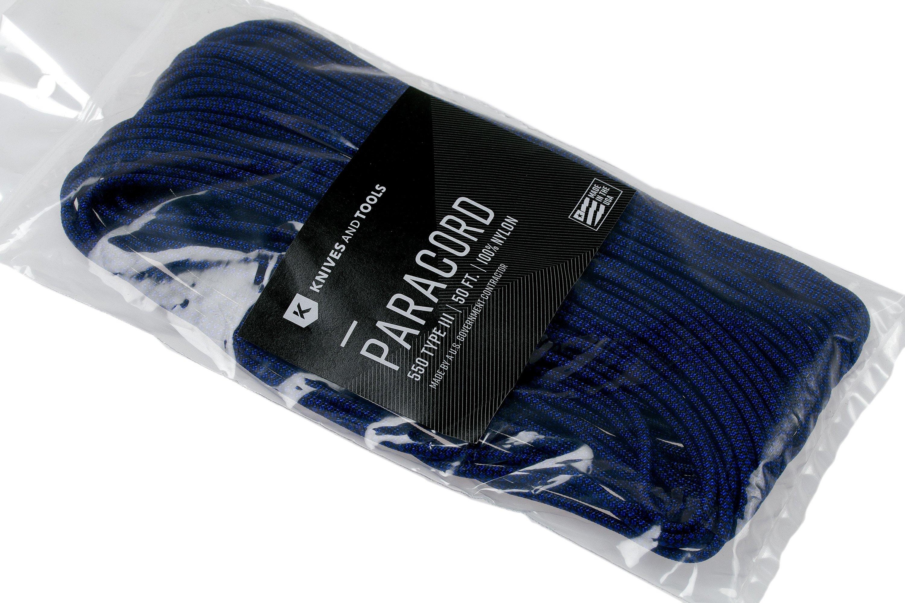 Electric Blue Diamond - 550 Paracord - 100ft