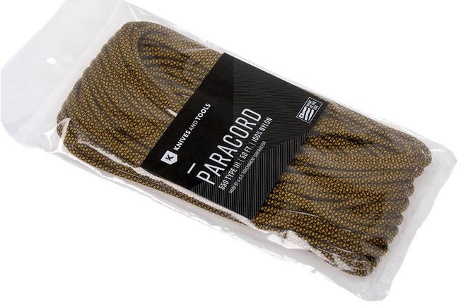 Knivesandtools 550 paracord type III, colour: uncle sam diamonds - 50 ft  (15.24 meters)