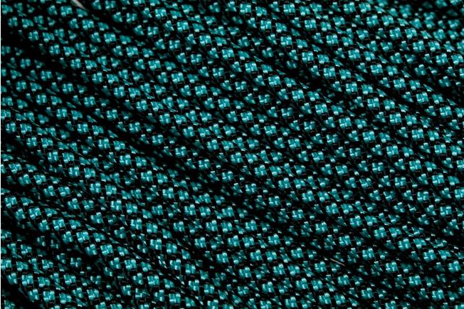 Knivesandtools 550 paracord type III, colour: turquoise diamonds - 50 ft (15.24  meters)