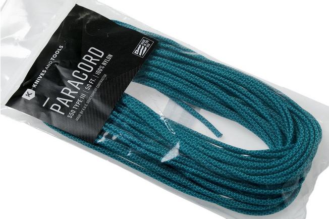 Dark Cyan & Black - Fusion Paracord 550 Type III