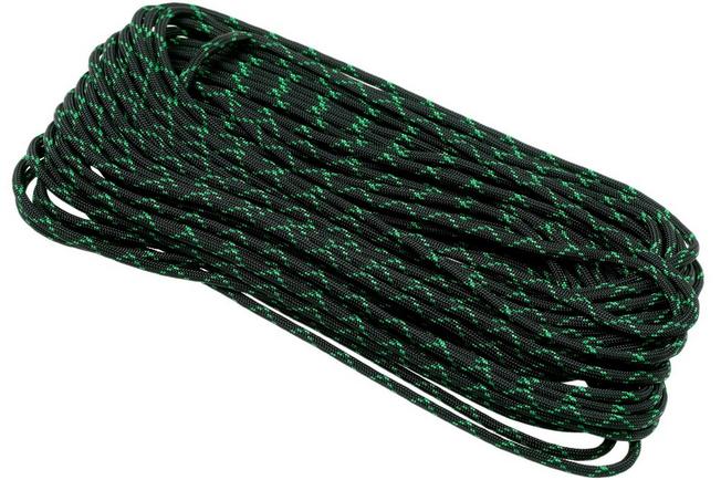 Knivesandtools 550 paracord type III, colour: black, 100 ft (30.48