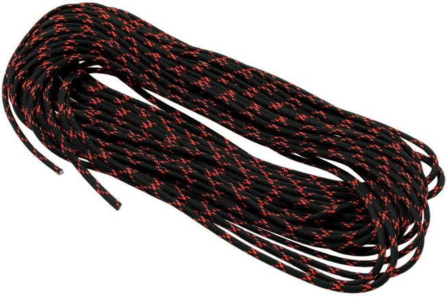 Knivesandtools 550 paracord type III, colour: black, 100 ft (30.48 m)