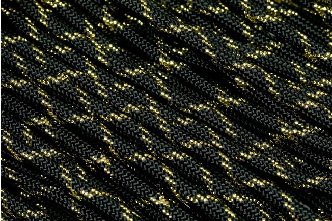 Knivesandtools 550 paracord type III, colour: gold knight with gold  metallic X - 50 ft (15.24 meters)