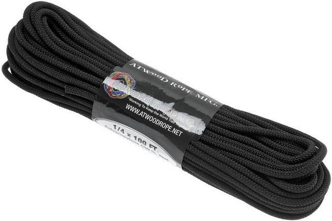 Utility Rope 1/4x100ft 600lb Black  Advantageously shopping at