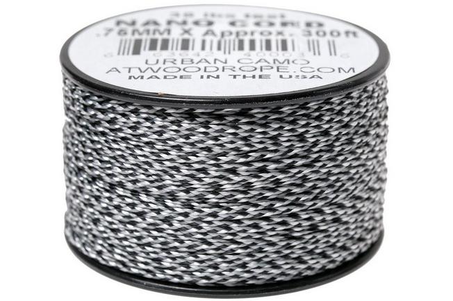 Atwood Rope MFG Nano Cord, urban camo, 300 ft (91.44 m)