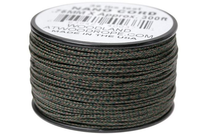 Atwood Rope MFG Nano Cord, woodland, 300 ft (91.44 m)