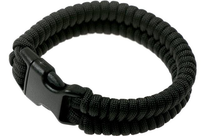 Imagen para Knivesandtools pulsera paracord cola de pez, longitud tamaño interior 21 cm, negro