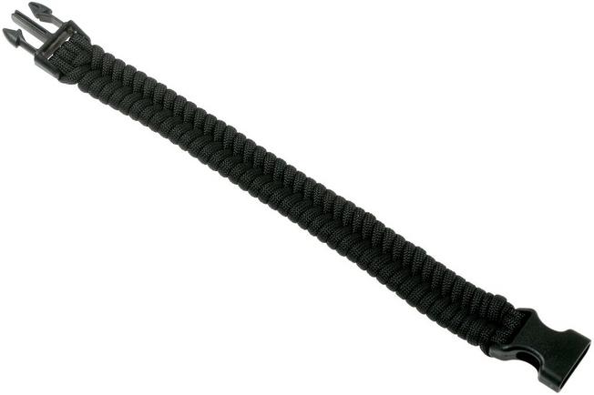 Bracelet paracorde Knivesandtools double cobra wave, noir/vert