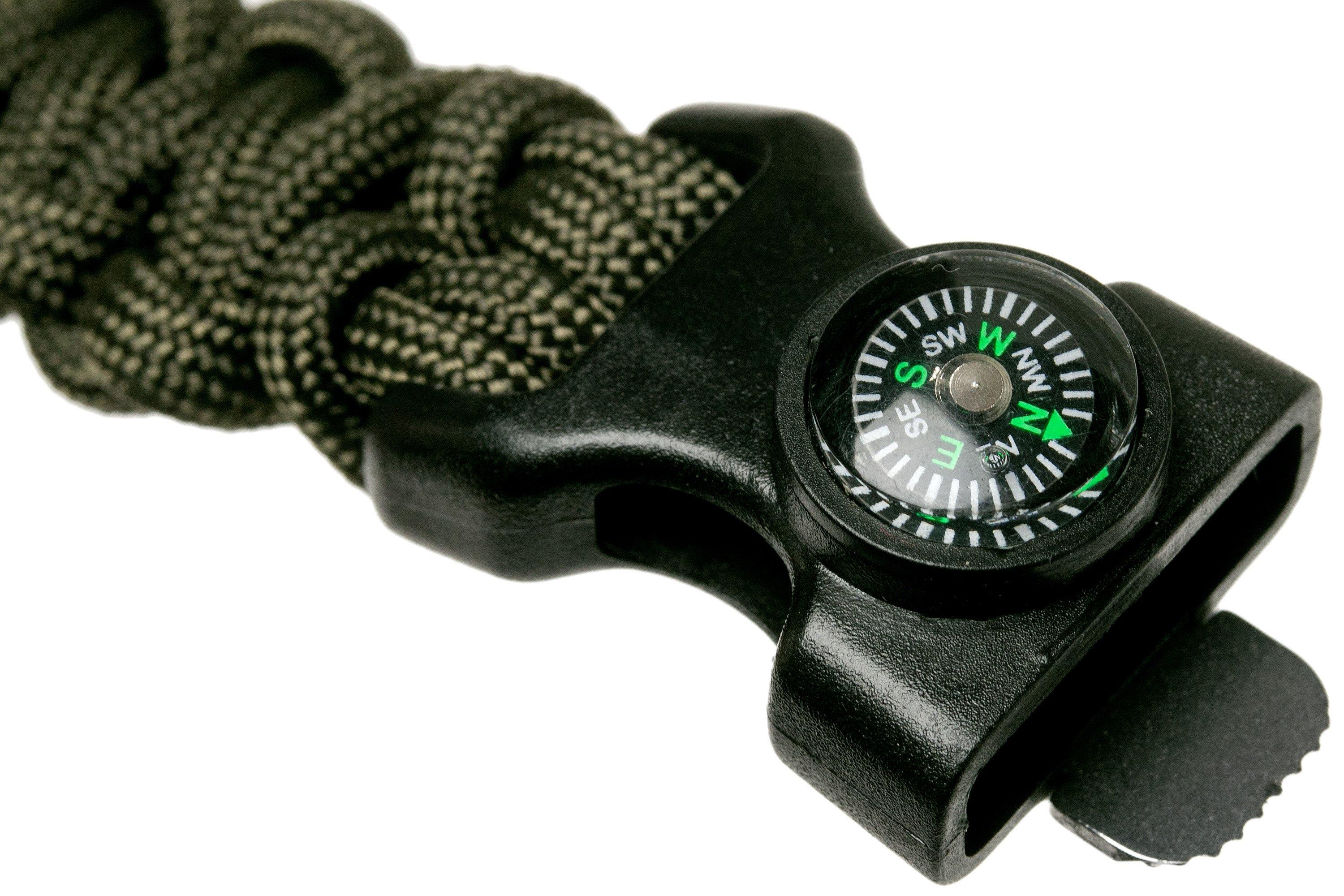 Knivesandtools Survival Armband cobra wave, Innenlänge 22 cm, army ...