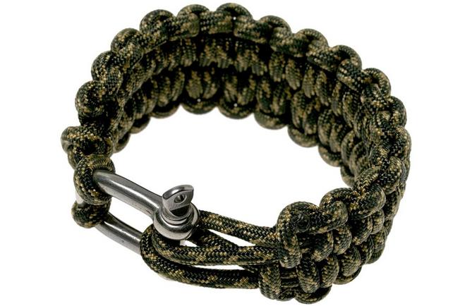 Imagen para Knivesandtools pulsera paracord de despliegue rápido, longitud tamaño interior: 22 cm, camuflaje