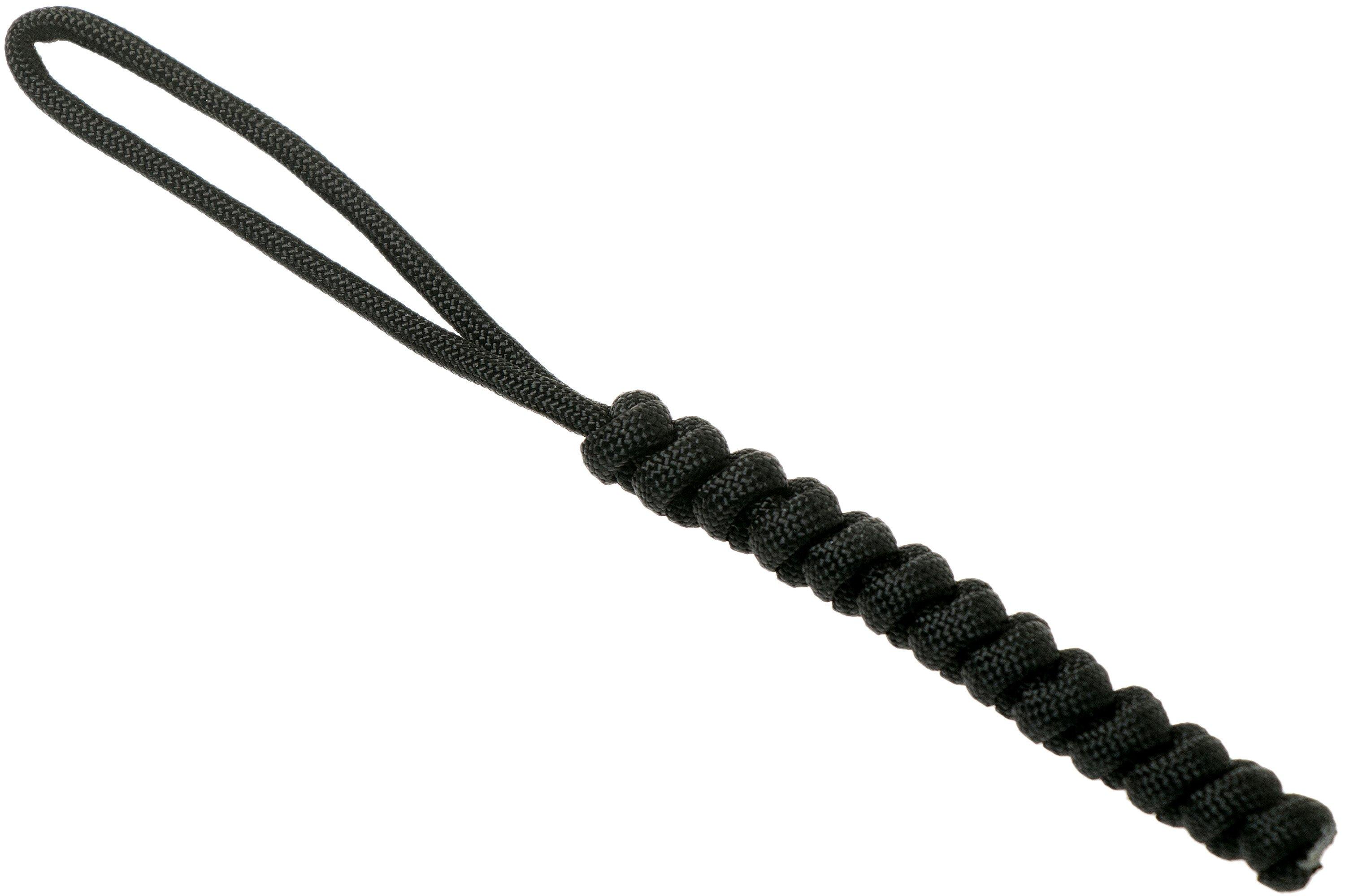 Knivesandtools paracord lanyard viper wave, black Advantageously
